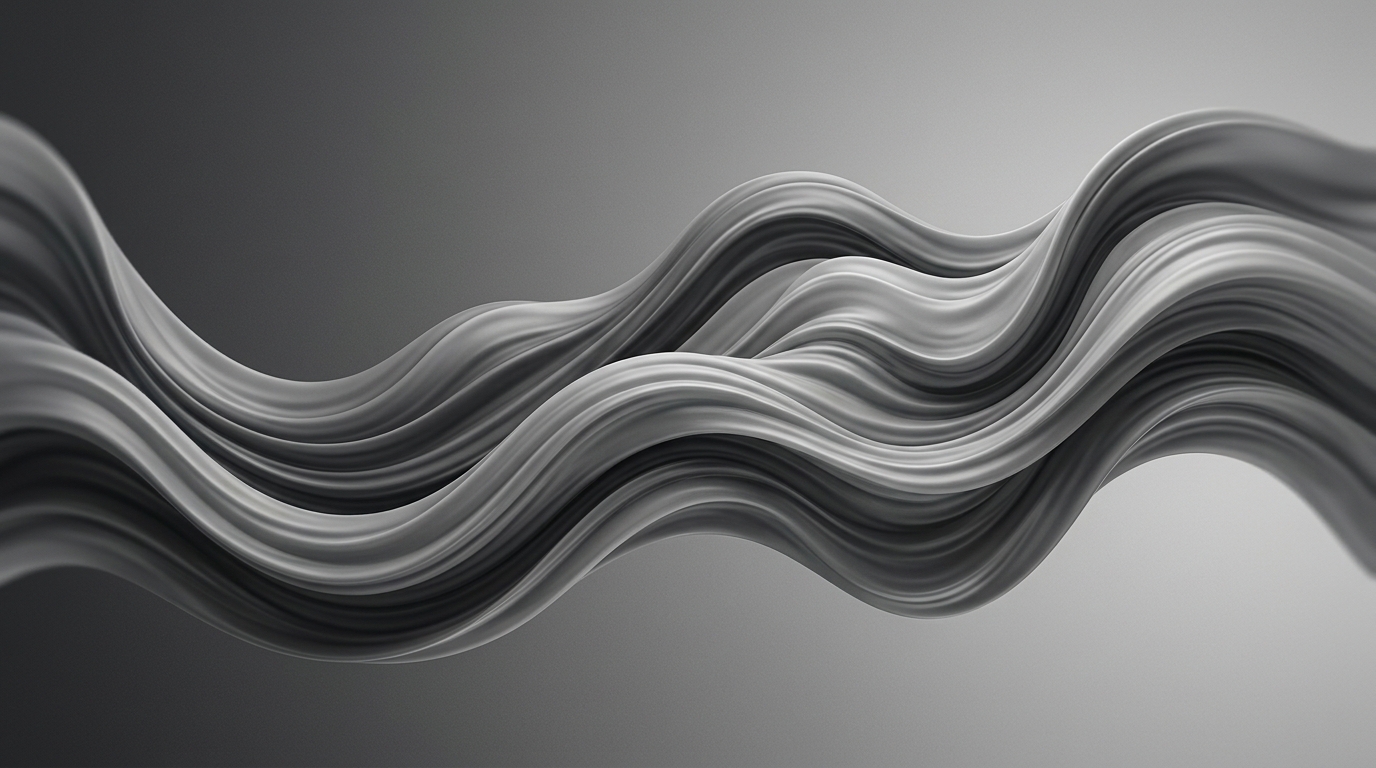 Fluid abstract shapes representing UX